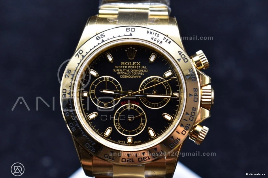 on Best Clean YG 415 V 116505 SA4130 Edition 1:1 Bracelet Daytona Dial Black Vibrant 0307